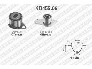SNR KD455.06 paskirstymo diržo komplektas 
 Techninės priežiūros dalys -> Papildomas remontas
7700726440, 7701469774, 8200469376