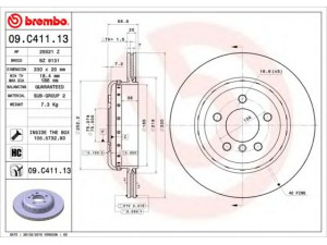 BREMBO 09.C411.13 stabdžių diskas 
 Dviratė transporto priemonės -> Stabdžių sistema -> Stabdžių diskai / priedai
34216775287