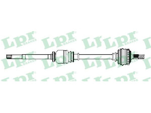 LPR DS52547 kardaninis velenas 
 Ratų pavara -> Kardaninis velenas
31607514478, 31607514480
