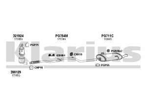KLARIUS 630877U išmetimo sistema