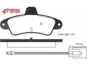 METZGER 0433.02 stabdžių trinkelių rinkinys, diskinis stabdys 
 Techninės priežiūros dalys -> Papildomas remontas
6669780, 7153477