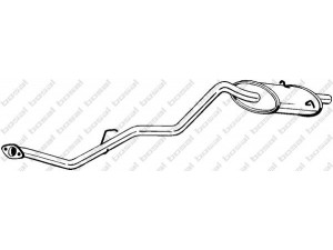 BOSAL 286-639 vidurinis duslintuvas 
 Išmetimo sistema -> Duslintuvas
17430-87706, 17430-87708