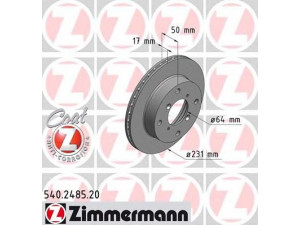 ZIMMERMANN 540.2485.20 stabdžių diskas 
 Stabdžių sistema -> Diskinis stabdys -> Stabdžių diskas
55311-60B30, 55311-80F00, 55311-80F01