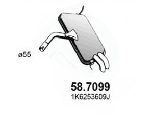 ASSO 58.7099 galinis duslintuvas 
 Išmetimo sistema -> Duslintuvas
1K6253609J