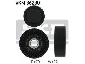 SKF VKM 36230 kreipiantysis skriemulys, V formos rumbuotas diržas 
 Diržinė pavara -> V formos rumbuotas diržas/komplektas -> Laisvasis/kreipiamasis skriemulys
30637071, 30637962, 30729939
