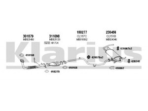 KLARIUS 210121E išmetimo sistema 
 Išmetimo sistema -> Išmetimo sistema, visa
