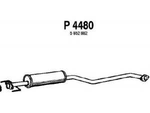 FENNO P4480 vidurinis duslintuvas 
 Išmetimo sistema -> Duslintuvas
5852882, 852397