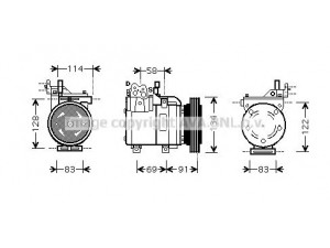 AVA QUALITY COOLING HYK199 kompresorius, oro kondicionierius 
 Oro kondicionavimas -> Kompresorius/dalys
977011C250