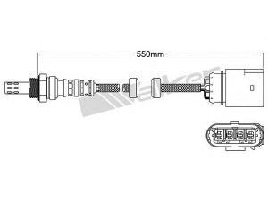 WALKER PRODUCTS 250-24940 lambda jutiklis 
 Variklis -> Variklio elektra
036 906 262 F, 036906262D, 036906262D