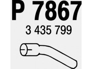 FENNO P7867 išleidimo kolektorius 
 Išmetimo sistema -> Išmetimo vamzdžiai
3435799