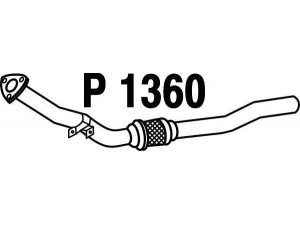FENNO P1360 išleidimo kolektorius 
 Išmetimo sistema -> Išmetimo vamzdžiai
BM50201, 8D0253301CH