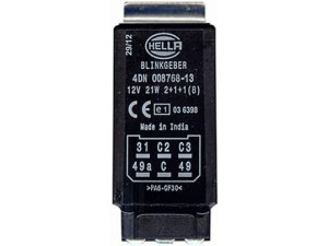 HELLA 4DN 008 768-131 posūkio rodiklio pertraukiklis; posūkio rodiklio pertraukiklis 
 Elektros įranga -> Relė
011 72973, 01172973/10