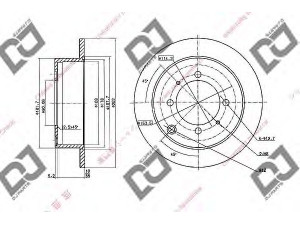 DJ PARTS BD1037 stabdžių diskas 
 Dviratė transporto priemonės -> Stabdžių sistema -> Stabdžių diskai / priedai
58411-M2050, 58411M2050, MB668083