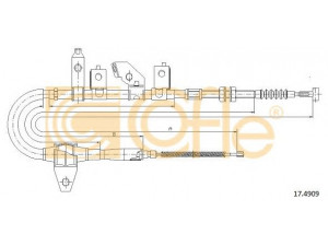 COFLE 17.4909 trosas, stovėjimo stabdys
UC8644410