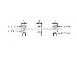 AVA QUALITY COOLING BW1359 išsiplėtimo vožtuvas, oro kondicionavimas 
 Oro kondicionavimas -> Vožtuvai
64116939313, 64118382330, 64118385684