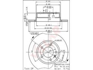 VILLAR 628.1459 stabdžių diskas 
 Dviratė transporto priemonės -> Stabdžių sistema -> Stabdžių diskai / priedai
34211155499, 34211157360, 34211157361
