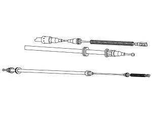 CEF OP02164 trosas, stovėjimo stabdys 
 Stabdžių sistema -> Valdymo svirtys/trosai
522615, 522643, 90445985, 90538700