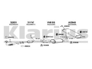 KLARIUS 940586U išmetimo sistema