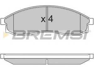 BREMSI BP2726 stabdžių trinkelių rinkinys, diskinis stabdys 
 Techninės priežiūros dalys -> Papildomas remontas
4106089E92, AY040NS049