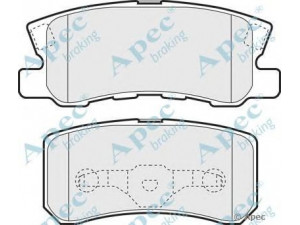 APEC braking PAD1242 stabdžių trinkelių rinkinys, diskinis stabdys 
 Techninės priežiūros dalys -> Papildomas remontas
425390, 425391, 425448, 4605A447