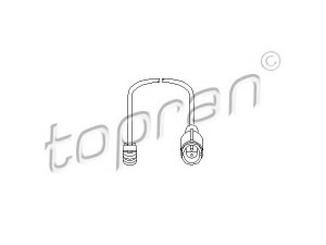 TOPRAN 500 662 jutiklis, stabdžių trinkelių susidėvėjimas 
 Elektros įranga -> Jutikliai
1 179 820, 1 180 781, 2 225 107