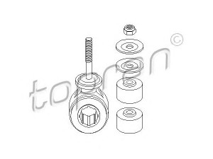 TOPRAN 206 941 skersinio stabilizatoriaus komplektas 
 Ašies montavimas/vairavimo mechanizmas/ratai -> Stabilizatorius/fiksatoriai -> Pasukimo trauklė
03 50 260S, 3 50 260S, 90278579S