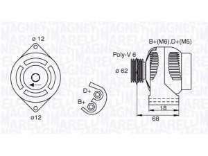 MAGNETI MARELLI 063377490010 kintamosios srovės generatorius 
 Elektros įranga -> Kint. sr. generatorius/dalys -> Kintamosios srovės generatorius
1204436, 13117341, 6204188, 93169032