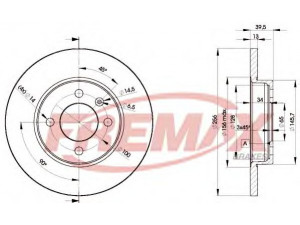 FREMAX BD-3392 stabdžių diskas 
 Stabdžių sistema -> Diskinis stabdys -> Stabdžių diskas
357 615 301