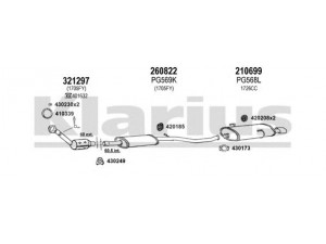 KLARIUS 630565E išmetimo sistema