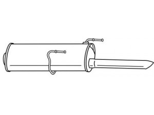 AKS DASIS SG45699 galinis duslintuvas 
 Išmetimo sistema -> Duslintuvas
1726Z9