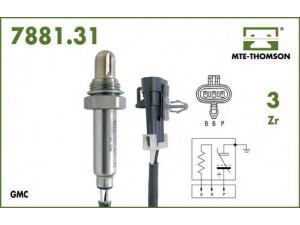 MTE-THOMSON 7881.31.031 lambda jutiklis 
 Variklis -> Variklio elektra
19178938, 25133505, 25161152, 25165314