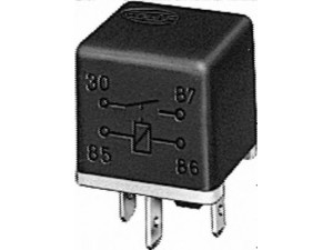 HELLA 4RA 003 510-137 relė, pagrindinė srovė
066582, 4320625, 4320629, 7686773