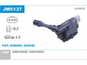 JANMOR JM5137 ritė, uždegimas 
 Kibirkšties / kaitinamasis uždegimas -> Uždegimo ritė
71742420, 33400-65G00, 33400-65G01