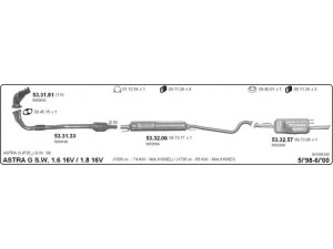 IMASAF 561000100 išmetimo sistema 
 Išmetimo sistema -> Išmetimo sistema, visa