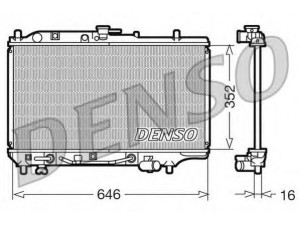 DENSO DRM44005 radiatorius, variklio aušinimas 
 Aušinimo sistema -> Radiatorius/alyvos aušintuvas -> Radiatorius/dalys
B55715200B, BP2815200B