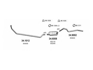 ASSO ART1759 išmetimo sistema 
 Išmetimo sistema -> Išmetimo sistema, visa