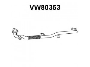 VENEPORTE VW80353 išleidimo kolektorius 
 Išmetimo sistema -> Išmetimo vamzdžiai
6Q0253091F, 6Q0253091G