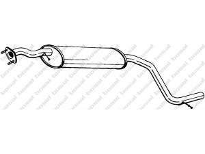 BOSAL 283-565 vidurinis duslintuvas 
 Išmetimo sistema -> Duslintuvas
1000026, 1062189, 1079575, 1092053