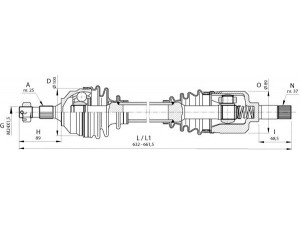 OPEN PARTS DRS6392.00 kardaninis velenas 
 Ratų pavara -> Kardaninis velenas
3272FT, 3272FV, 3272FT, 3272FV