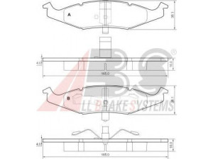 A.B.S. 38633 stabdžių trinkelių rinkinys, diskinis stabdys 
 Techninės priežiūros dalys -> Papildomas remontas
4762550