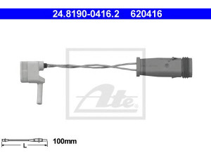 ATE 24.8190-0416.2 įspėjimo kontaktas, stabdžių trinkelių susidėvėjimas 
 Stabdžių sistema -> Susidėvėjimo indikatorius, stabdžių trinkelės
211 540 07 17