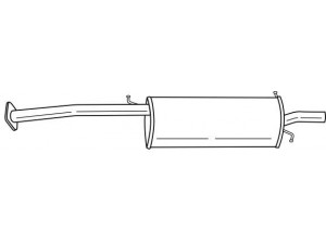 AKS DASIS SG34615 galinis duslintuvas 
 Išmetimo sistema -> Duslintuvas
FS0540100A