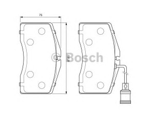 BOSCH 0 986 424 664 stabdžių trinkelių rinkinys, diskinis stabdys 
 Techninės priežiūros dalys -> Papildomas remontas
4D0 698 151 Q, 4D0 698 151 L, 4D0 698 151 Q