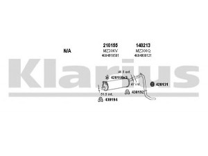 KLARIUS 600190E išmetimo sistema