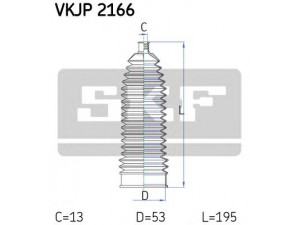 SKF VKJP 2166 gofruotoji membrana, vairavimas 
 Vairavimas -> Gofruotoji membrana/sandarinimai
77 01 474 447