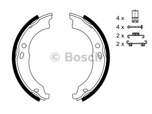 BOSCH 0 986 487 726 stabdžių trinkelių komplektas, stovėjimo stabdis 
 Stabdžių sistema -> Rankinis stabdys
4241 N5, 77364023, 4241 N5