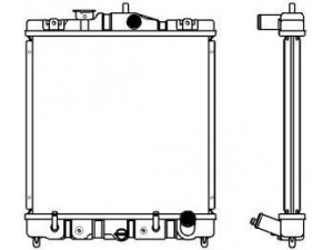 SAKURA  Automotive 1211-0221 radiatorius, variklio aušinimas