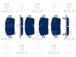 MAL? 1050097 stabdžių trinkelių rinkinys, diskinis stabdys 
 Techninės priežiūros dalys -> Papildomas remontas
044650W050, 044650W080, 0446513020