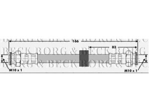 BORG & BECK BBH6707 stabdžių žarnelė 
 Stabdžių sistema -> Stabdžių žarnelės
6N0611775A, 6N0 611 775A, 6N0611775A