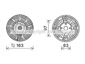 AVA QUALITY COOLING MEC257 sankaba, radiatoriaus ventiliatorius 
 Aušinimo sistema -> Radiatoriaus ventiliatorius
3662000422, 3662000622, 9042000622